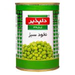 کنسرو نخود فرنگی دلپذیر(155000ف) سبز