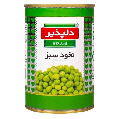 کنسرو نخود فرنگی دلپذیر(155000ف) سبز