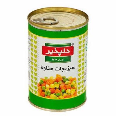 کنسرو مخلوط سبزیجات دلپذیر(155000 ف)