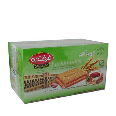 بیسکوییت 850گ کنجدی فرخنده(449500ف)